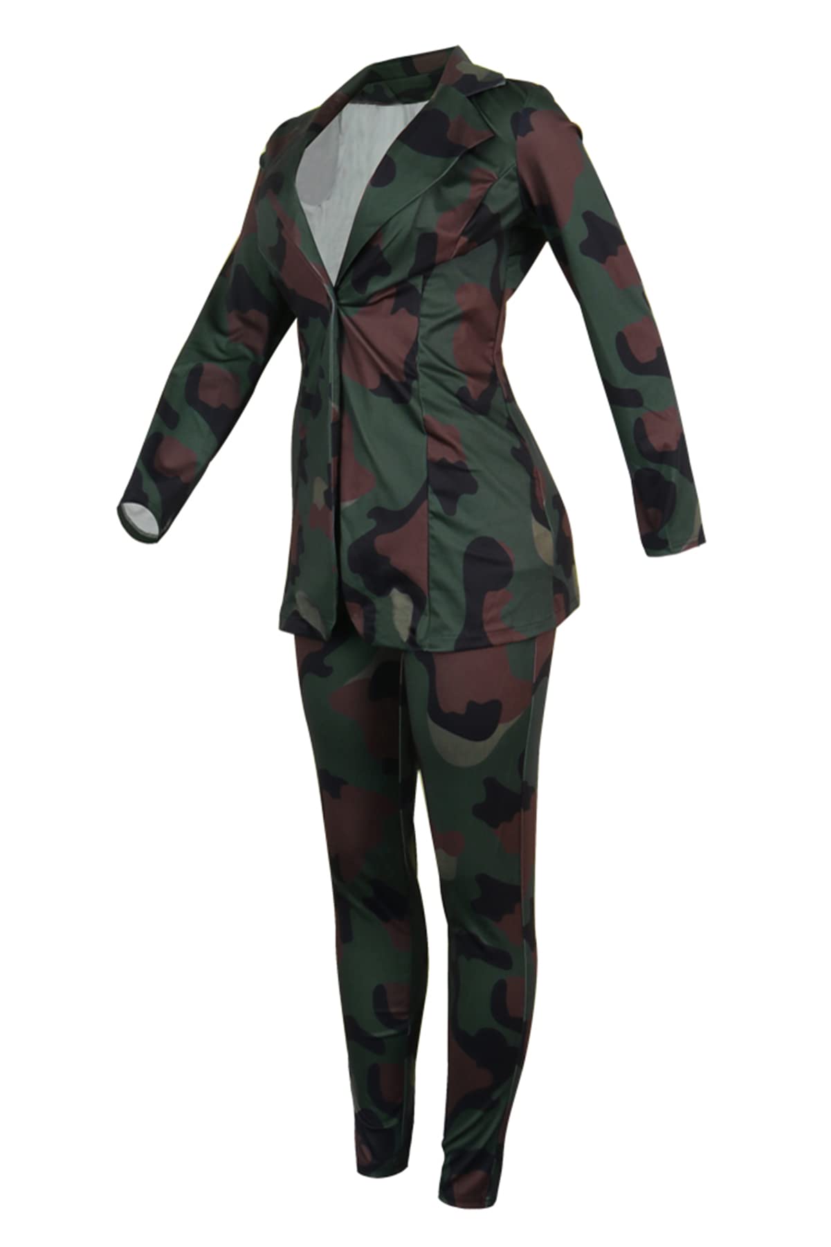 Stylish Women's 2-Piece Outfit Set - Open Front Blazer Jacket & Thigh-High Stockings Leggings | Sexy Office Wear & Night Out Fashion