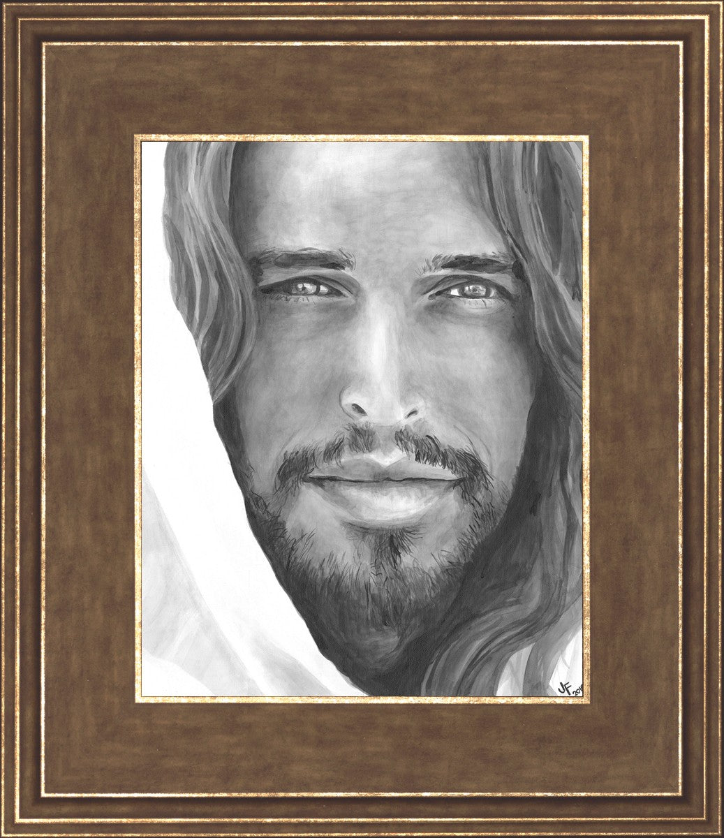 Jenny Fowler Christ Portrait - Religious Wall Art for Home Decor, Church & Office - Inspirational Christian Gift & Spiritual Decor