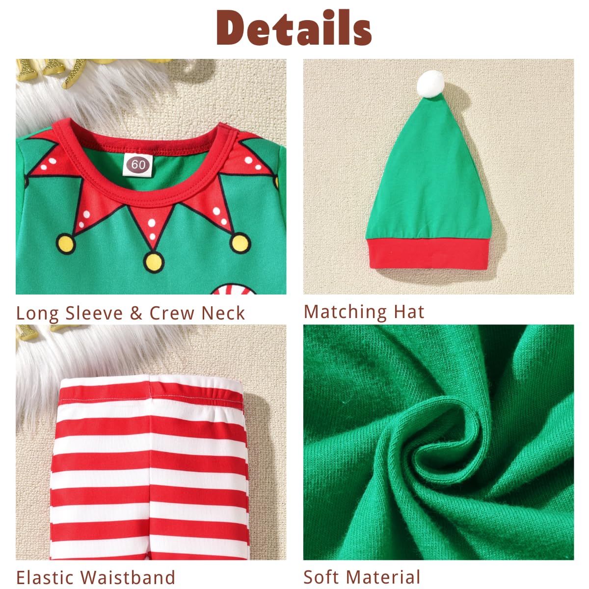 Adorable Baby Girl Outfits - Ruffle Sleeve Tops & Pants 2-Piece Set | Soft Cotton Infant Clothes for Newborns & Toddlers | Perfect for Playdates, Photo Shoots & Special Occasions