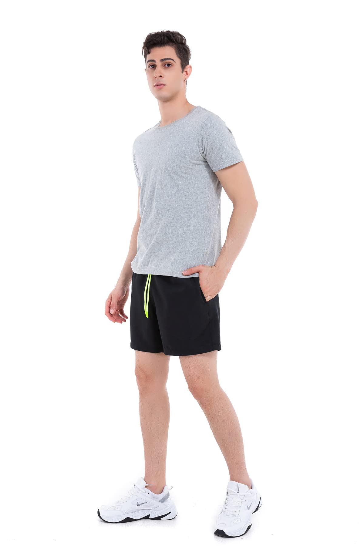Men's Athletic Shorts - Breathable Loose Fit Running Shorts with Pockets for Gym, Jogging & Summer Workouts | Quick-Dry Sports Shorts for Casual Wear & Outdoor Activities