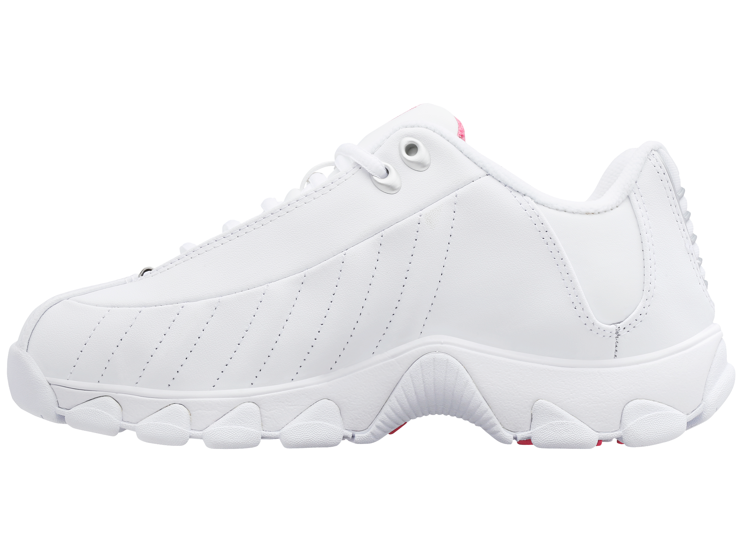 ST329 CMF Running Shoes for Women - White/Shock Pink | Lightweight Athletic Sneakers for Jogging, Gym Workouts & Casual Wear