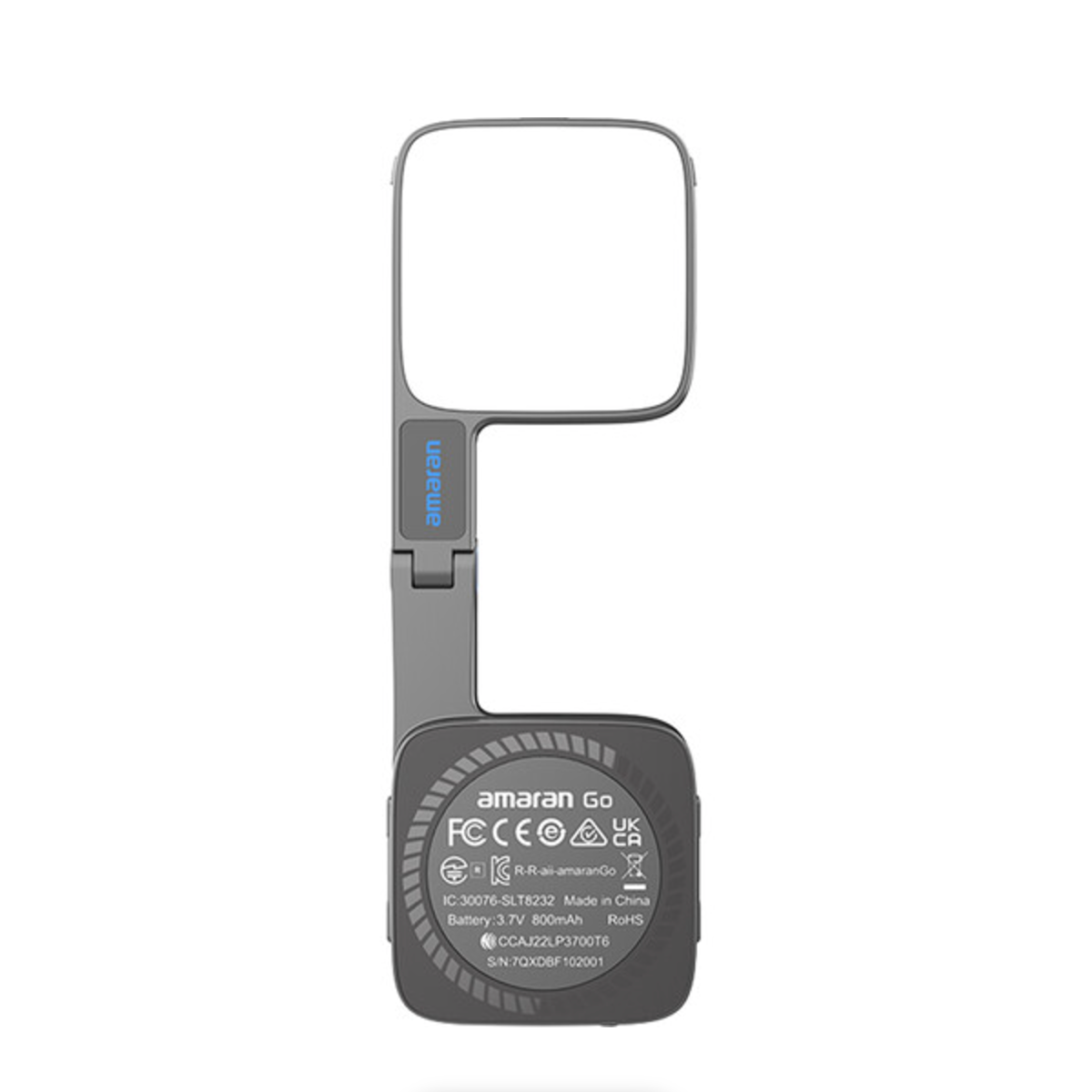 Amaran Go Mini MagSafe LED Light - Portable Video Lighting for iPhone, DSLR & YouTube (Charcoal) - Perfect for Vlogging, Live Streaming & Photography