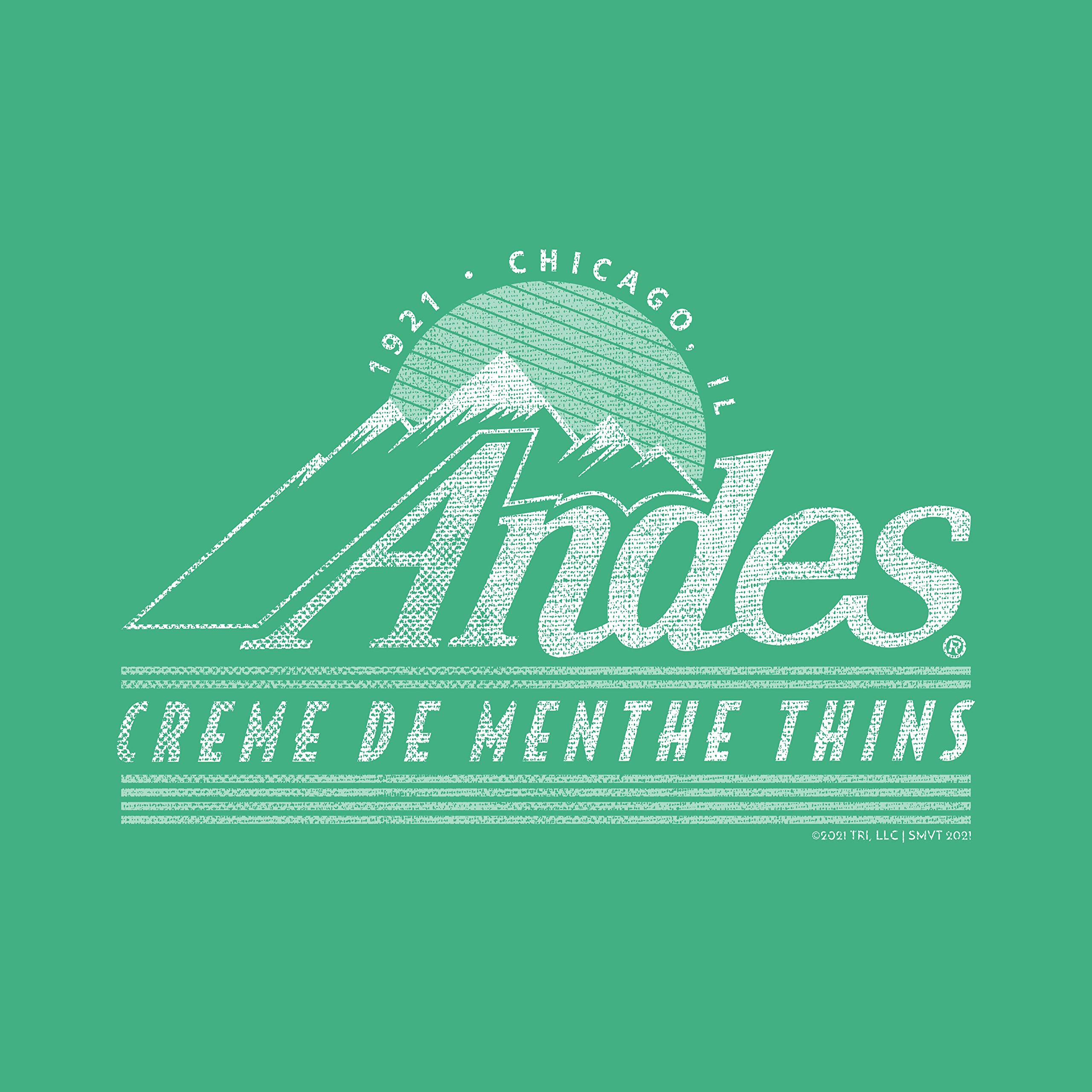 Andes Chocolate Mints Graphic T-Shirt - Unisex Casual Cotton Tee for Men & Women - Perfect for Everyday Wear, Gifts, and Retro Candy Lovers