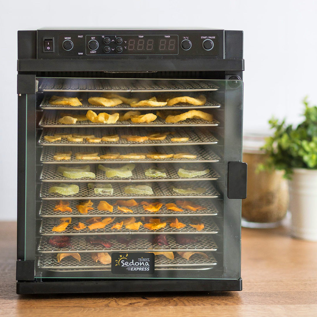 Sedona® Express Refrigerated Food Dehydrator with Stainless Steel Trays - Healthy Snacks, Jerky & Fruit Drying for Home Kitchen & Camping