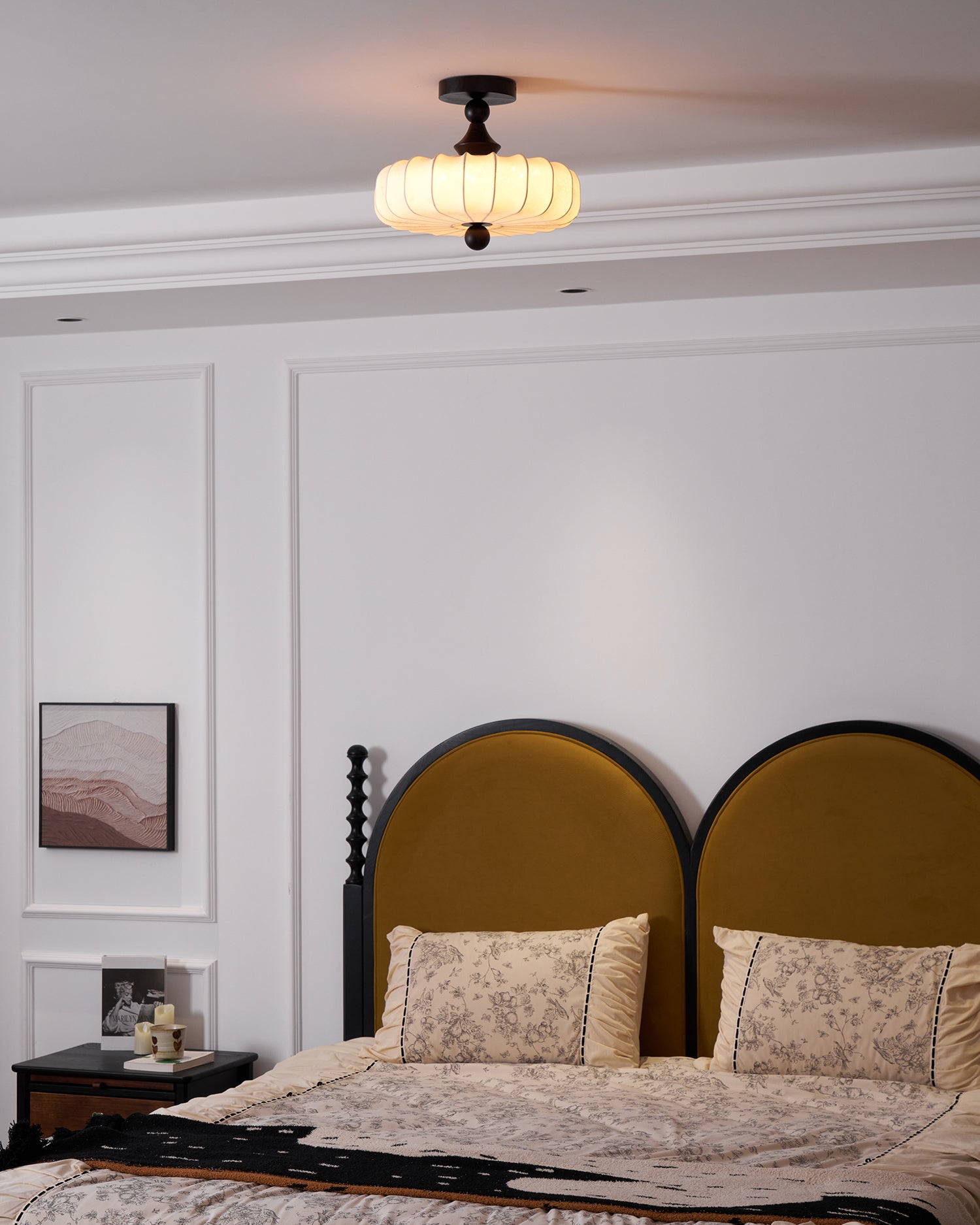 Anela Modern Ceiling Light Fixture - Energy Efficient LED Flush Mount Lighting for Bedroom, Living Room, Kitchen & Hallway - Dimmable Bright White Light (3000K-6000K) - Easy Installation Home Decor
