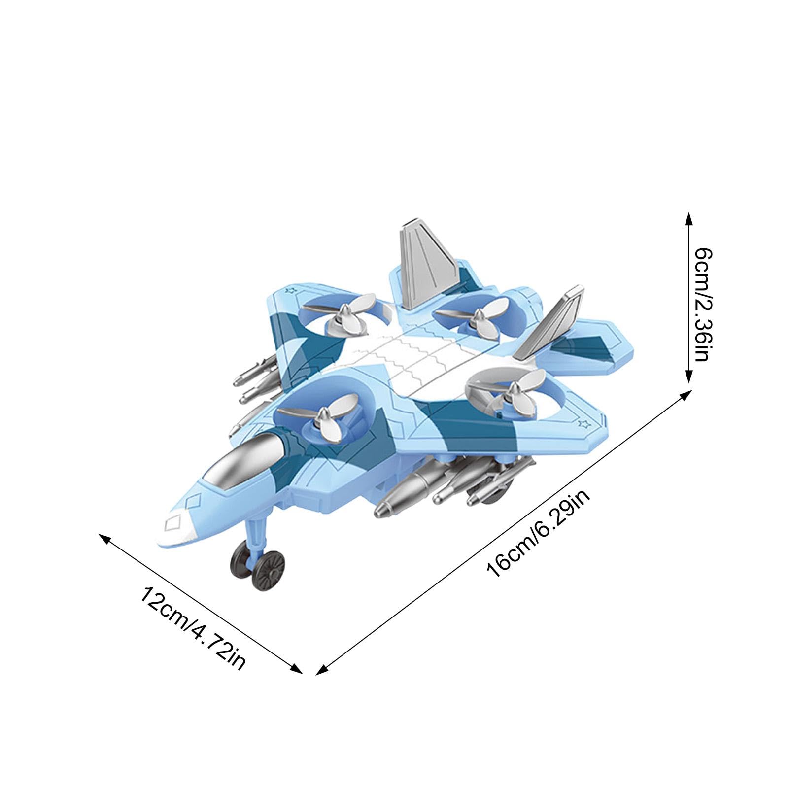 Jets Toys Airplane Toy - 360° Rotating Toy Plane Vehicles for Kids | Creative Small Aircraft Learning & Educational Toys for Boys & Girls | STEM Play, Birthday Gifts, Indoor & Outdoor Fun