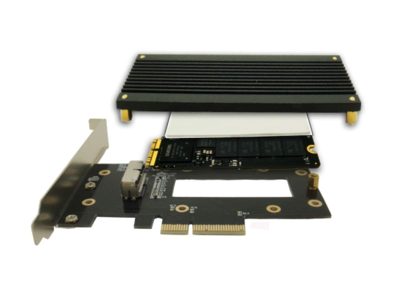 2013-2014 MacBook Pro & Air SSD to PCIe 4X Adapter - High Speed Storage Expansion Card for Faster Performance | Upgrade Laptop SSD for Video Editing, Gaming & Professional Work