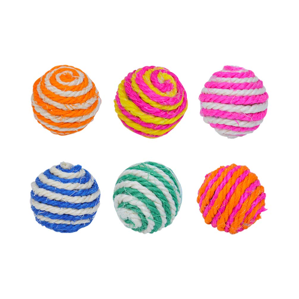 Balacoo 6-Piece Cat Teeth Cleaning Toy Set - Interactive Dental Chew Toys for Kittens, Exercise Balls & Scratch Play Gym for Cat Entertainment, Training & Chase Games | Perfect for Indoor Play, Dental Health & Active Cats