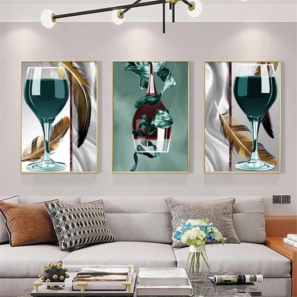 3 Pack Diamond Painting Kits for Adults - DIY 5D Diamond Art with Rhinestones, Full Drill Cross Stitch Crafts for Home Wall Decor (24x32 Inch, Round Drill) | Perfect Gift for Art Lovers & Relaxation Therapy