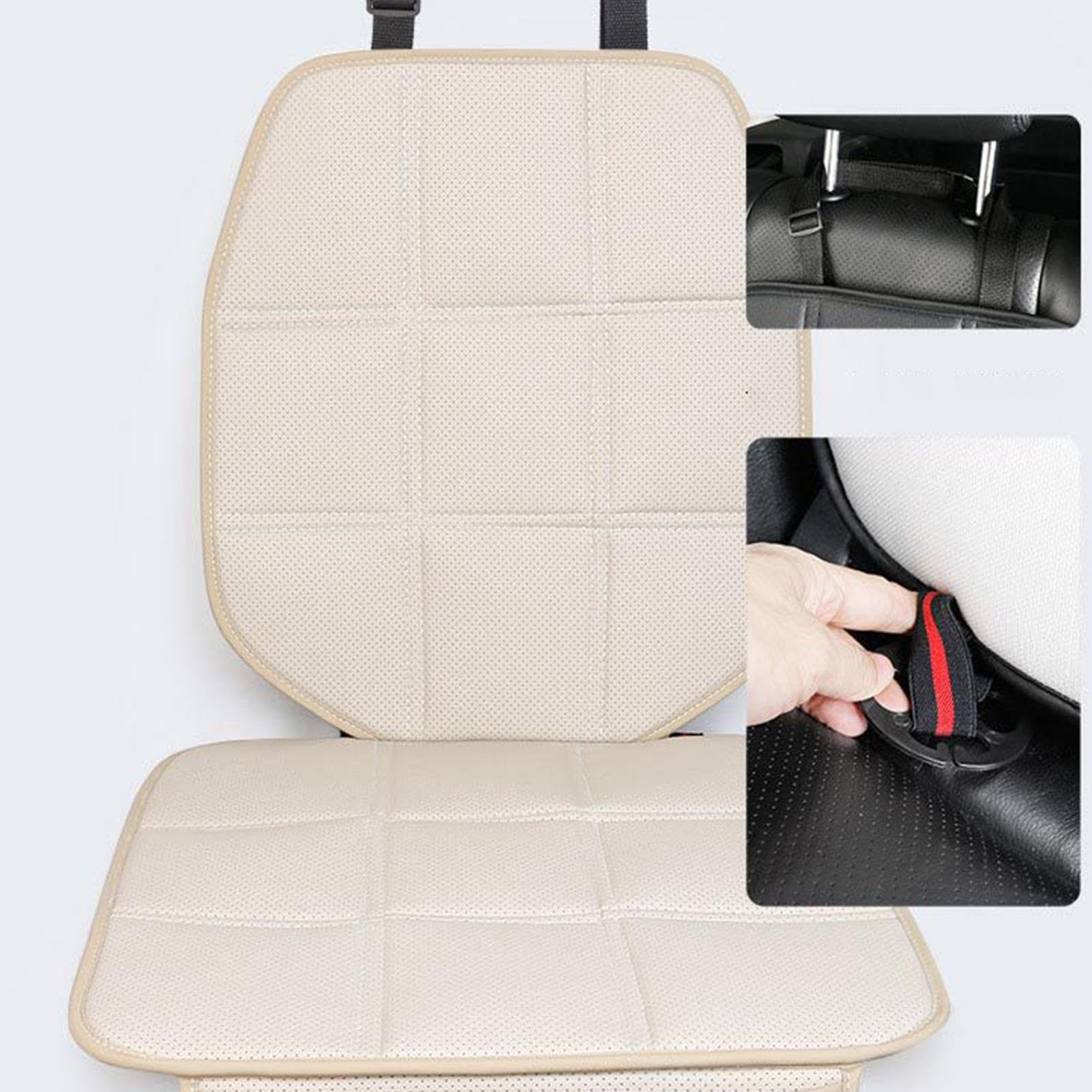 Non-Slip Adjustable Car Seat Mat for Child Booster Seat - Enhanced Automotive Seat Protector for Safe & Comfortable Rides - Perfect for Long Trips, Daily Commutes & Family Travel