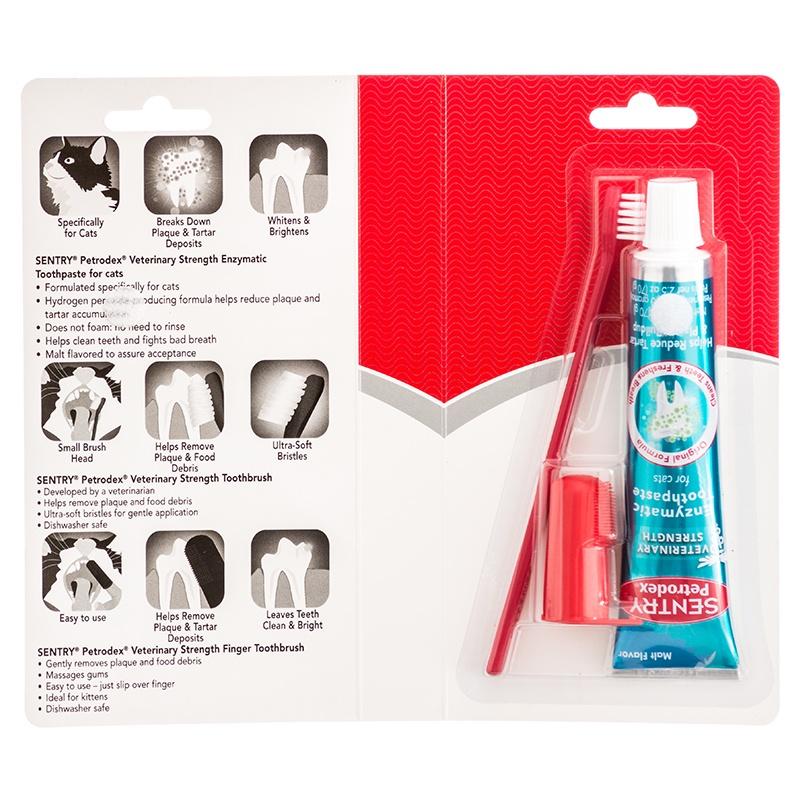 Premium Malt Flavor 3-in-1 Cat Dental Care Kit - Teeth Cleaning, Fresh Breath & Gum Health for Cats - Perfect for Home Pet Dental Care Routine