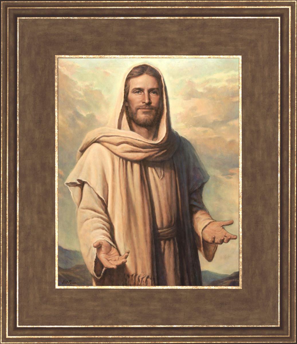 Abide With Me by Del Parson - Inspirational Christian Wall Art for Home & Church Decor - Perfect for Living Rooms, Bedrooms & Worship Spaces