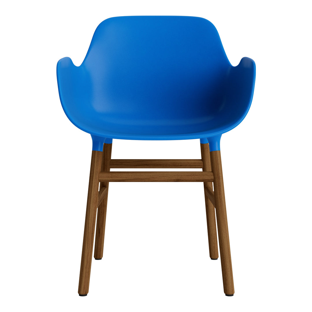 Modern Form Armchair with Solid Wood Legs - Stylish and Comfortable Seating for Living Room, Office, or Lounge