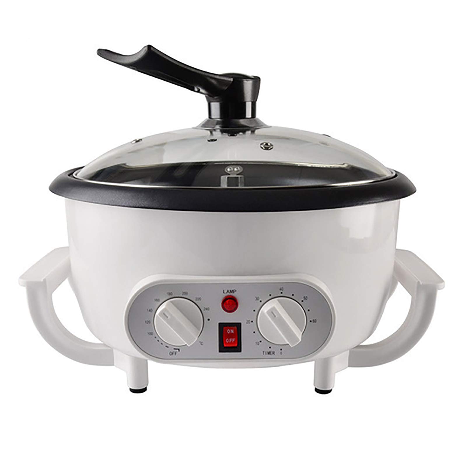 Automatic Coffee Roaster Machine for Home Use - 220V Electric Coffee Bean Roaster with Thermostat Timer, Perfect for Roasting Coffee Beans, Peanuts, Nuts & Beans - Ideal for Coffee Shops, Home Baristas & Gourmet Cooking