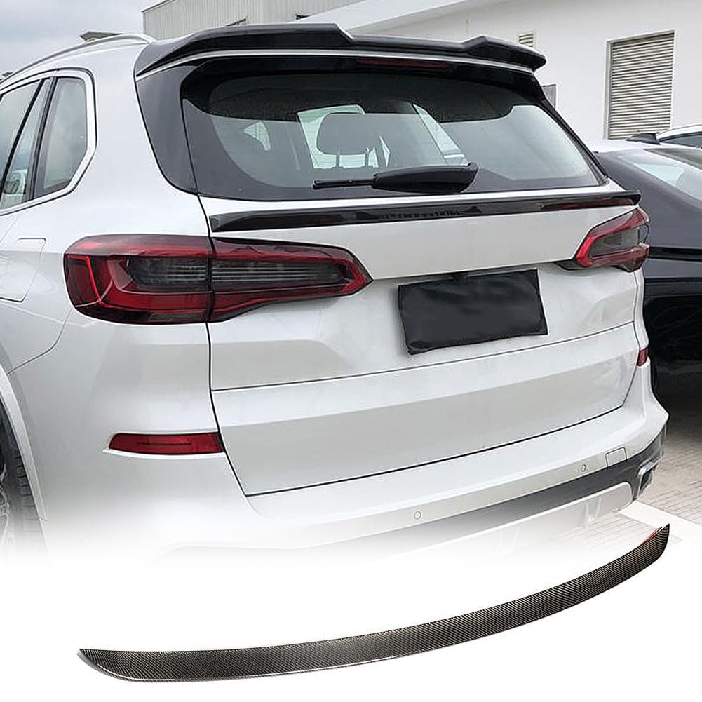MCARCAR Carbon Fiber Trunk Spoiler for 2019-2023 BMW X5 G05 - Rear Middle Boot Wing Lip (Style A) | Enhances Aerodynamics & Sporty Look | Perfect for Car Enthusiasts & Performance Upgrades