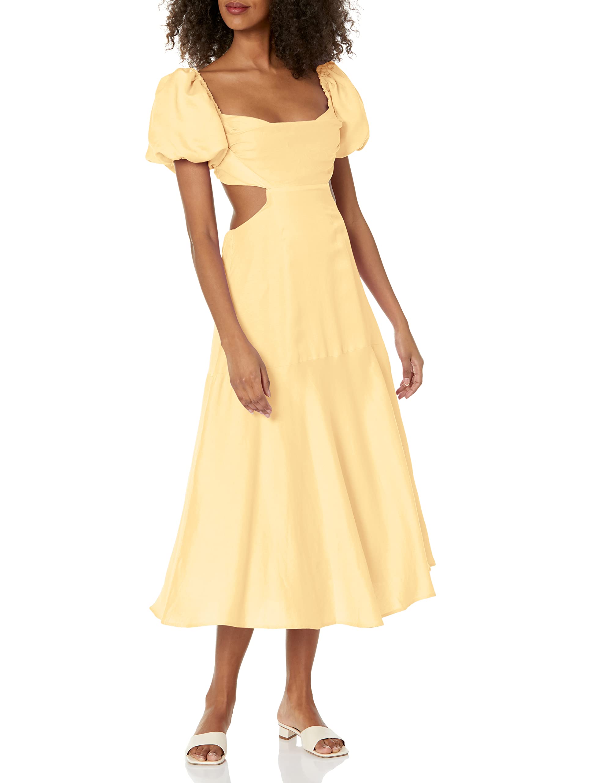 ASTR the Label Women's Winley Dress - Flowy Midi Dress for Summer, Party & Wedding Guest Outfits | Elegant & Comfortable Women's Fashion