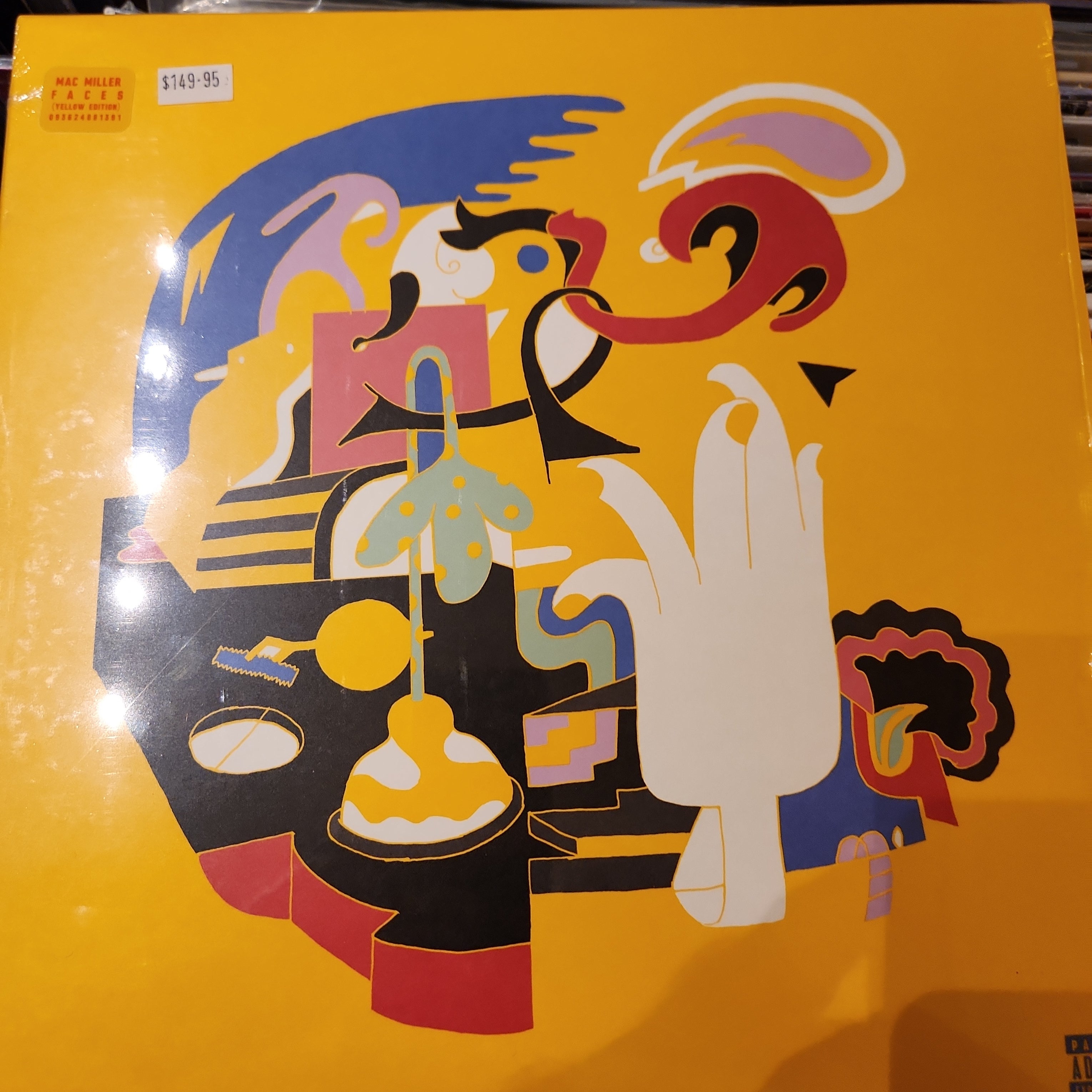 Mac Miller Faces Limited Edition Yellow Vinyl LP Record - Collectible Music Album for Vinyl Enthusiasts & Home Decor