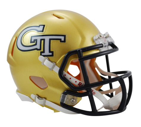Georgia Tech Yellow Jackets Riddell Speed Mini Helmet - NCAA Football Collectible & Fan Gift - Perfect for Display, Sports Memorabilia Collections, and Game Day Decor