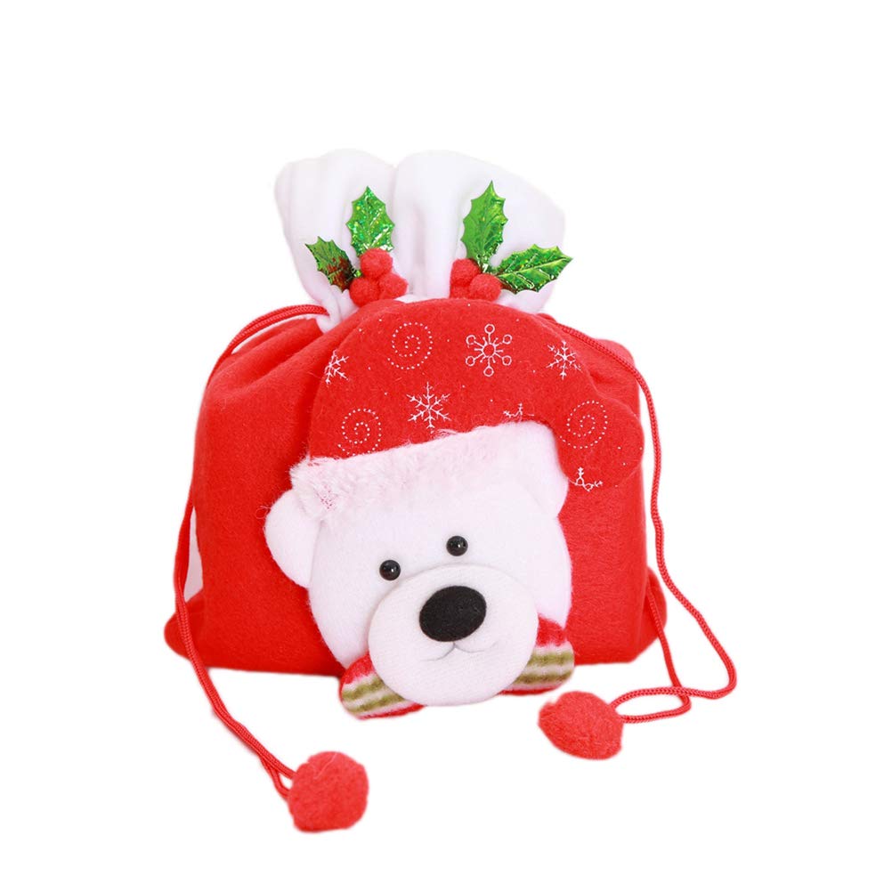 **Abaodam Kids Candy Bags - Portable Christmas Handbag Gift Bag with Handle for Holiday Parties, Birthday Favors & Trick or Treat (Bear Design)**    *(Perfect for Christmas Celebrations, Birthday Goodie Bags, Halloween Treats & Party Favors!)*