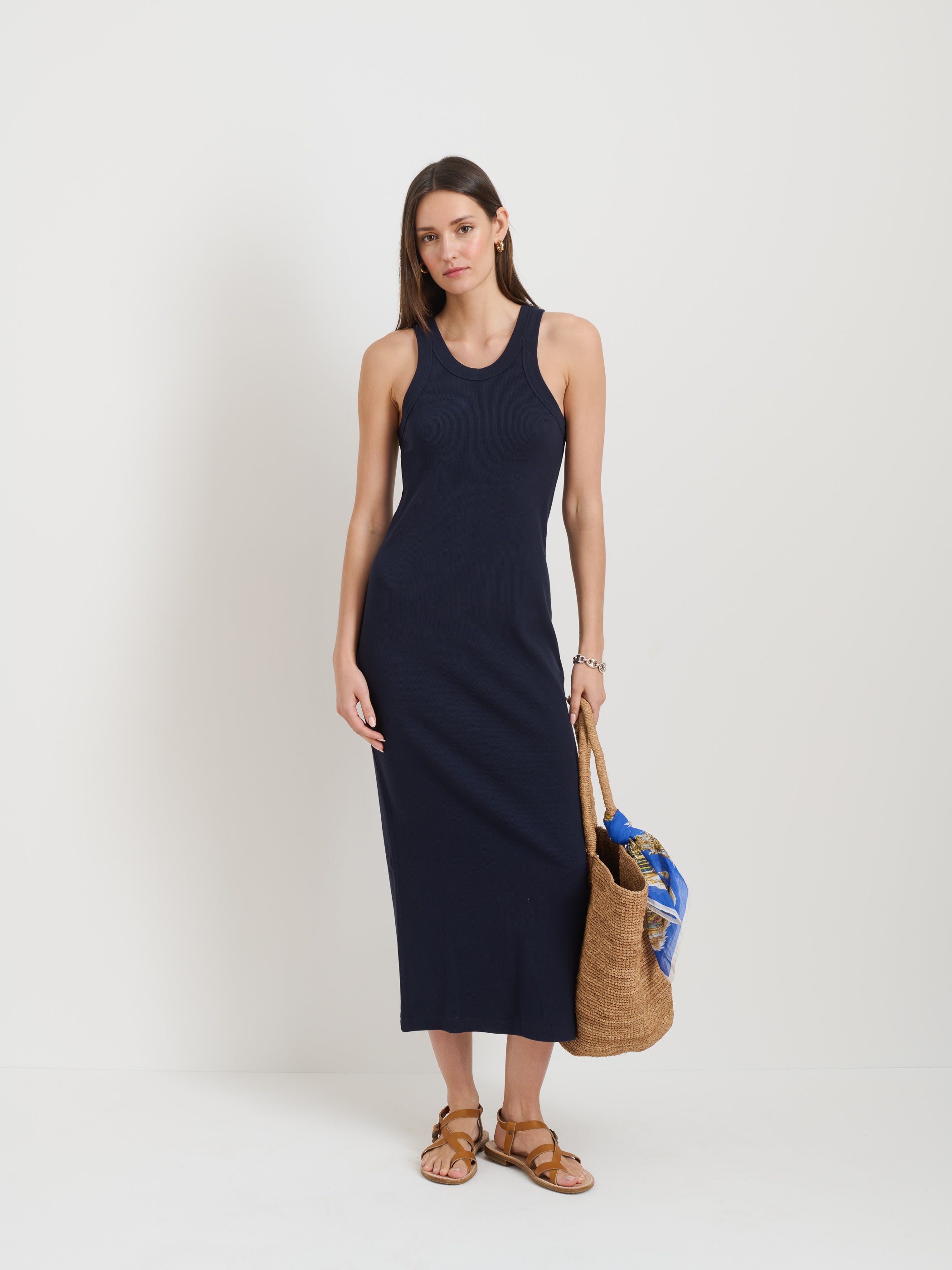 Everyday Rib Tank Dress for Women - Soft Stretchy Comfortable Casual Summer Dress - Perfect for Work, Weekend & Vacation