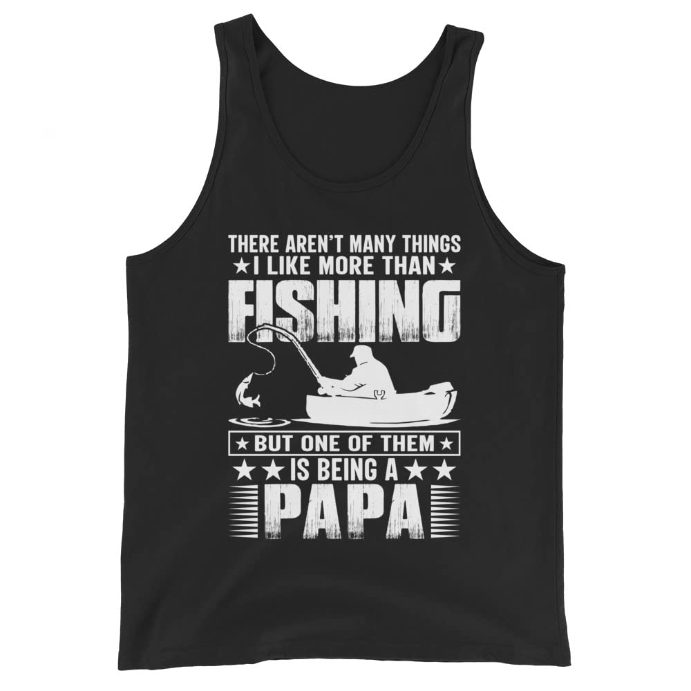 Funny Fishing Graphic T-Shirt for Dad - Best Gift for Fishing Enthusiasts - Comfortable Cotton Tank Top - Perfect for Father's Day, Birthday & Outdoor Activities