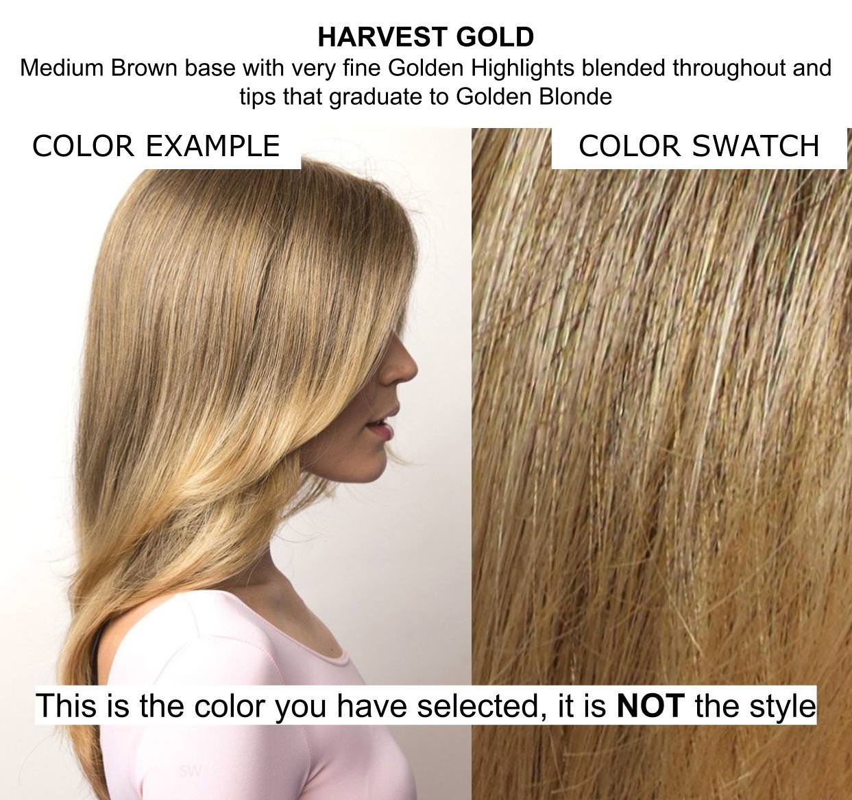Amore Erin Wig Bundle - 5-Piece Set with Harvest Gold Wig, Christy's Wigs Q&A Booklet, Travel Size Wig Shampoo (2oz), Wig Cap & Wide Tooth Comb | Perfect for Cosplay, Costume Parties & Everyday Wear