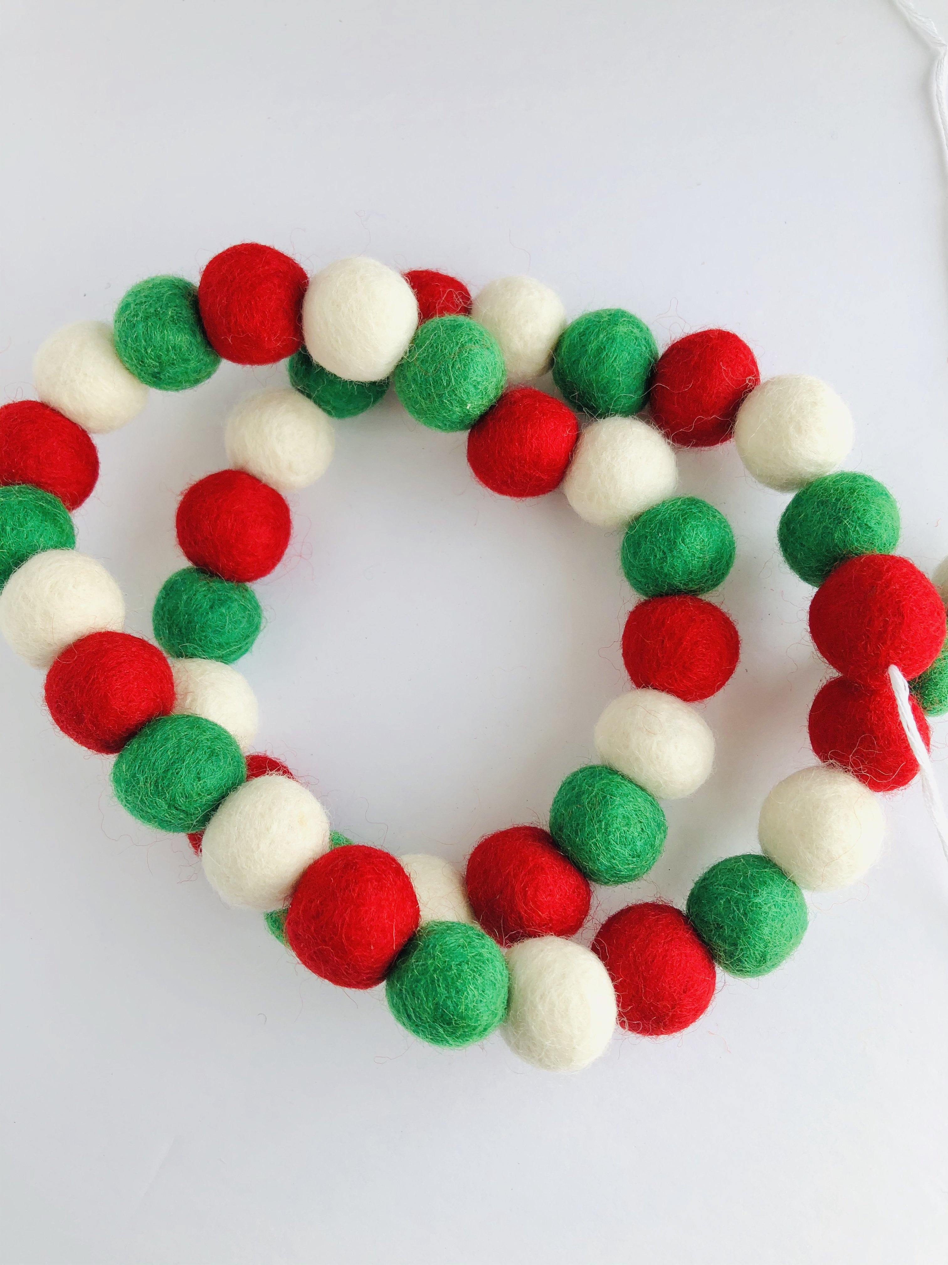 Tri Christmas Garland - Premium Holiday Decor for Tree, Mantel & Staircase | Festive Xmas Home Decoration