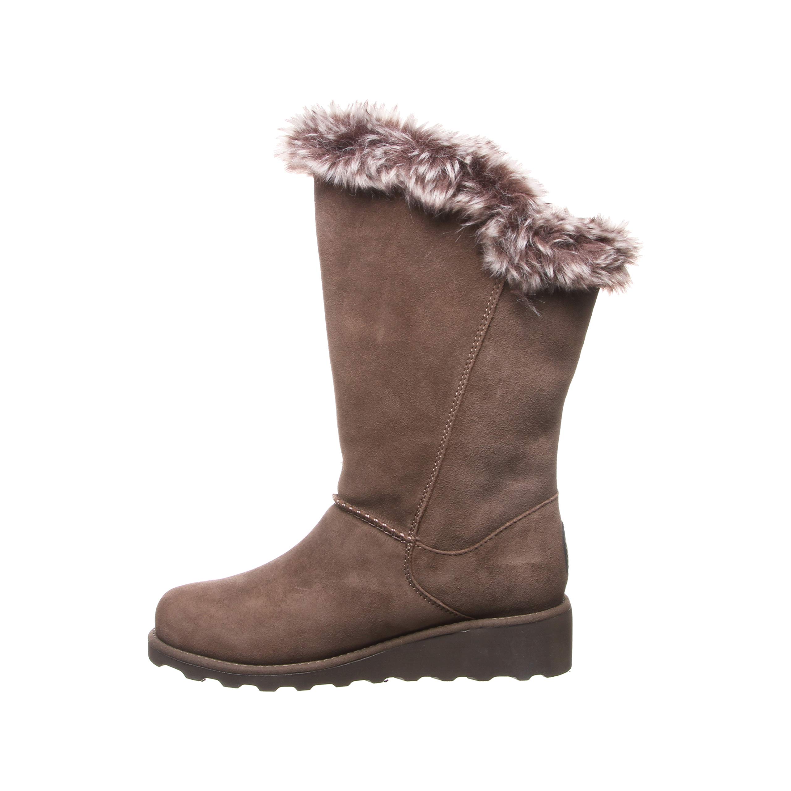 BEARPAW Women's Genevieve Suede Slip-On Winter Boots - Comfortable Ankle Booties in Multiple Colors | Cozy Casual & Outdoor Wear for Cold Weather