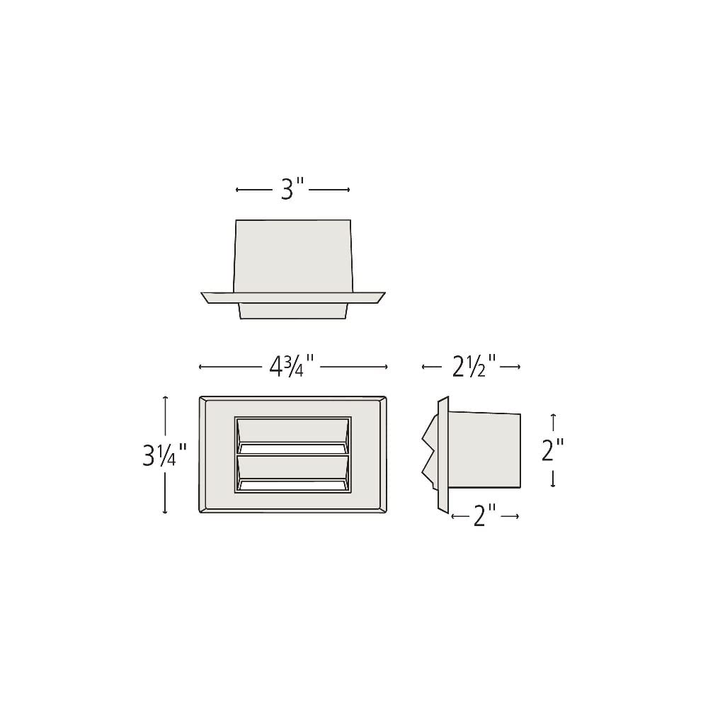 1 Light Horizontal Deck Mount Outdoor Light - 4.62