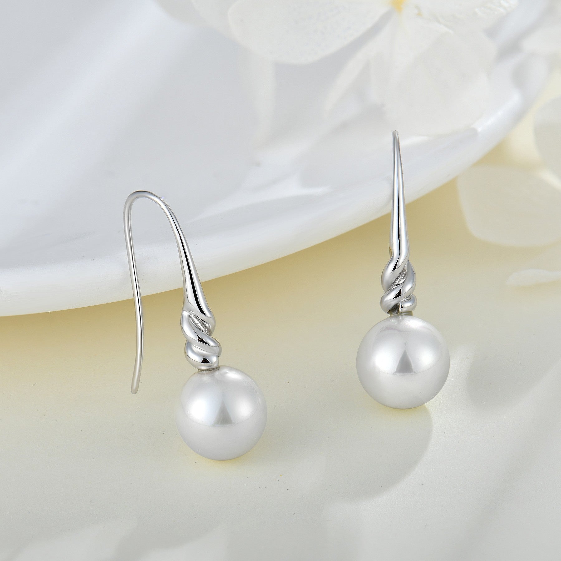 Vigorous Pearl Dangle Earrings for Women - Elegant Drop Pearl Jewelry for Party, Wedding & Special Occasions