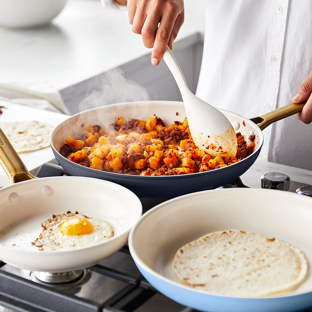 Premium Ceramic Nonstick Frypan Set - 8