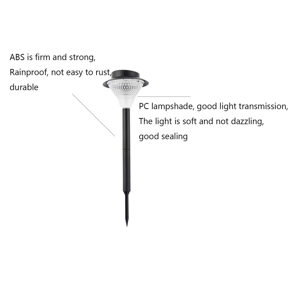 Solar Powered LED Outdoor Garden Lights - Waterproof ABS Landscape Lighting for Patio, Lawn, Pathway, and Villa Decoration | Perfect for Backyard, Driveway, and Wall Lighting at Night