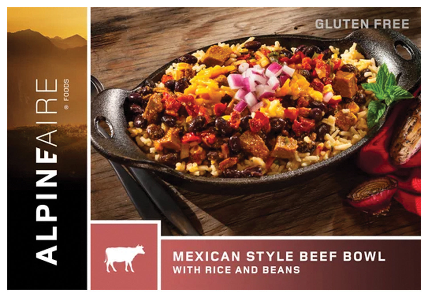 Alpine Aire Mexican Style Beef Bowl - Authentic Mexican Flavors, Freeze-Dried Camping Food for Backpacking & Emergency Preparedness | Perfect for Outdoor Adventures, Hiking & Survival Kits