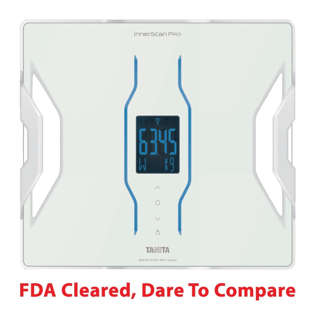 TANITA RD-953 InnerScan PRO Bluetooth Body Composition Monitor - FDA Cleared, Multi-Frequency Technology for Accurate Body Fat, Muscle & Water Analysis | Perfect for Home Gym, Weight Loss Tracking & Fitness Enthusiasts