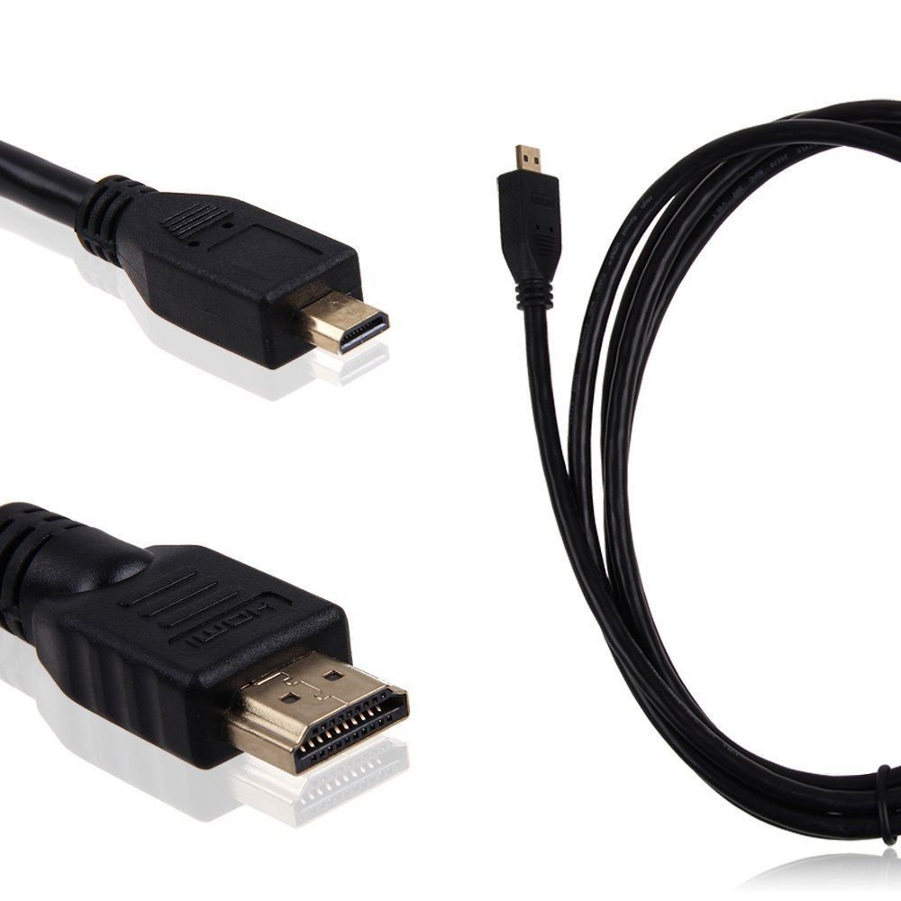 6FT Micro HDMI to HDMI Cable for Amazon Kindle Fire HD - High Speed 4K Video & Audio Output - Perfect for Home Theater, Gaming, and Presentations