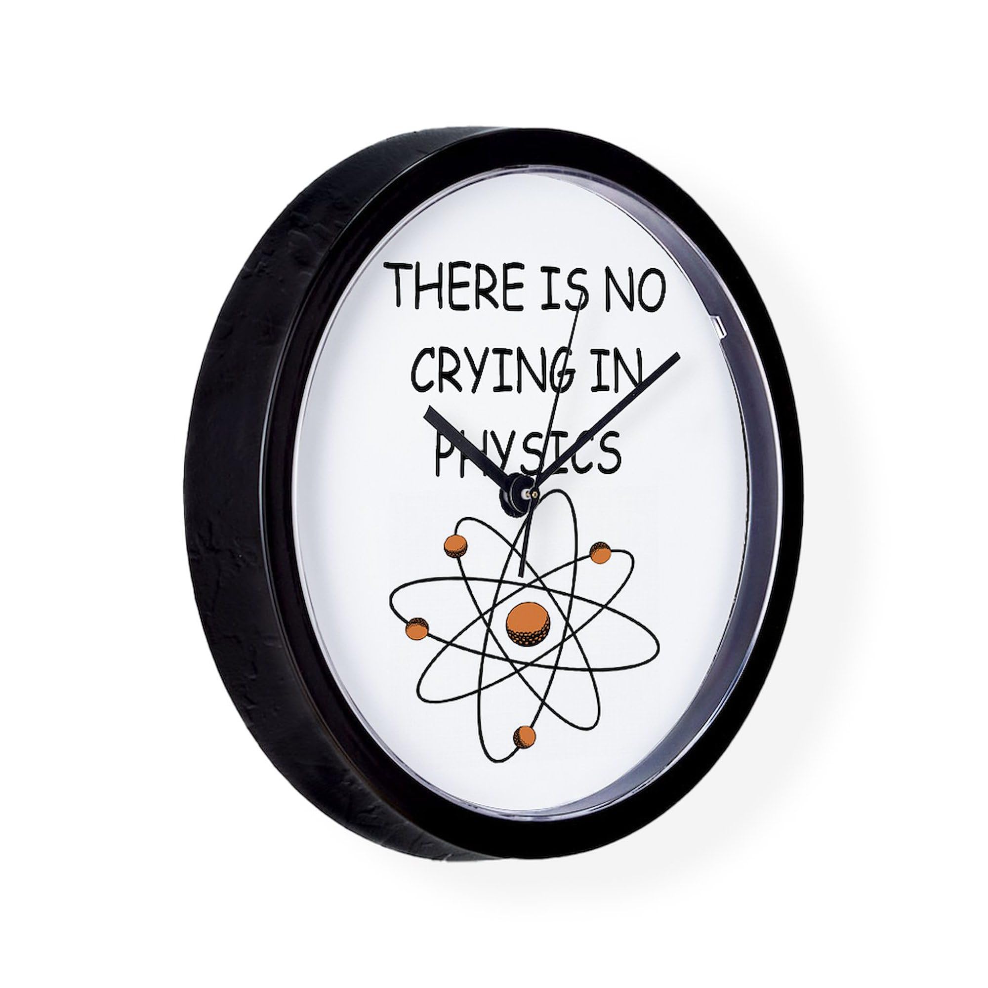 Physics Joke 10 Inch Wall Clock - Funny Science Decor for Living Room, Kitchen, or Office | Perfect Gift for Teachers & Nerds