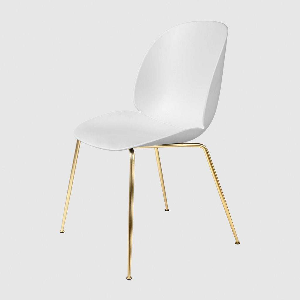 BEETLE DINING CHAIR - Modern Unupholstered Wooden Chair with Conic Base - Perfect for Kitchen, Dining Room & Office Workspace