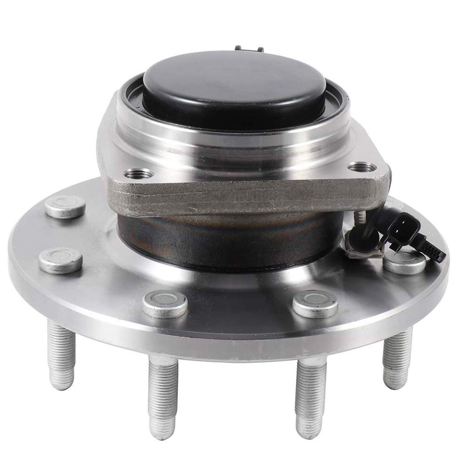 Chevrolet Silverado 2500HD 3500HD & GMC Sierra 2500HD 3500HD Front Wheel Bearing and Hub Assembly - 2WD with ABS, 8-Lug RWD SRW (Single Rear Wheel) - 2-Piece Set - Perfect for Off-Roading, Towing, and Heavy-Duty Truck Maintenance