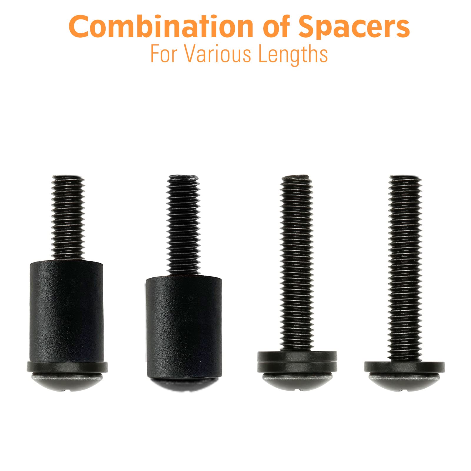 ELIVED Universal TV Mounting Hardware Kit for Flat & Curved TVs up to 80 Inch - Includes M4 M5 M6 M8 Screws, Washers, Spacers & Concrete Wall Anchors - Compatible with Most TV Brackets & Monitor Mounts (YD1013) - Perfect for Living Room, Bedroom & Office Installation