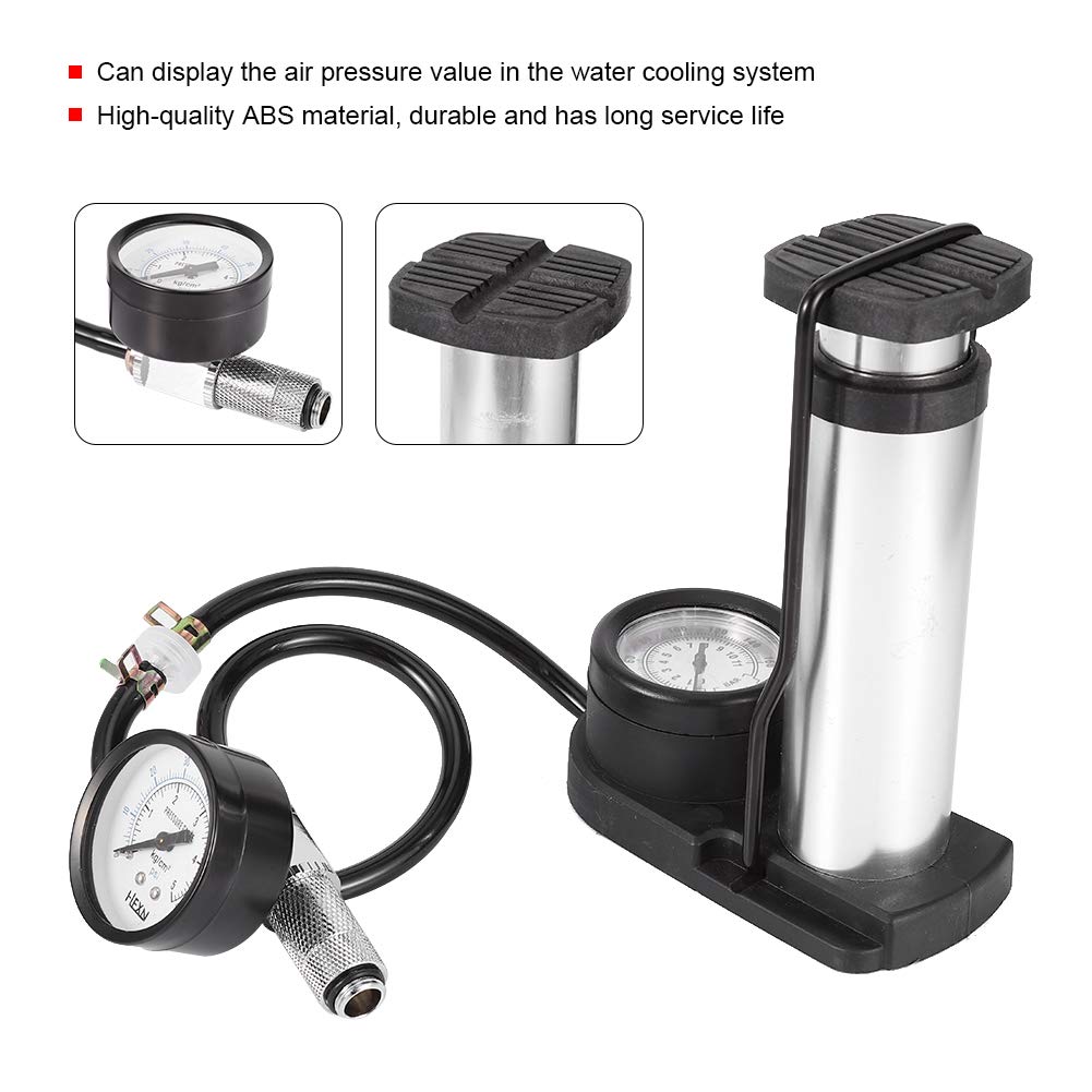 V BESTLIFE Dual Barometer Water Cooling System Leak Tester - High Precision Air Pressure Gauge for PC Liquid Cooling Setup | Ideal for Gaming Rigs, Workstations & Custom Water Cooling Systems