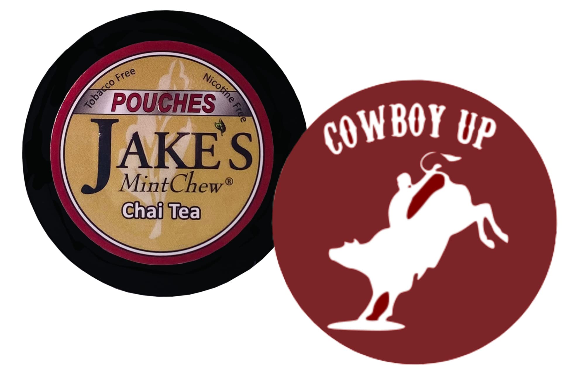DC Crafts Nation Skin Can Cover for Cowboy Hat | 1 Can Jake's Mint Chew Chai Tea Pouches | Perfect for Outdoor Adventures, Rodeos & Country Lifestyle
