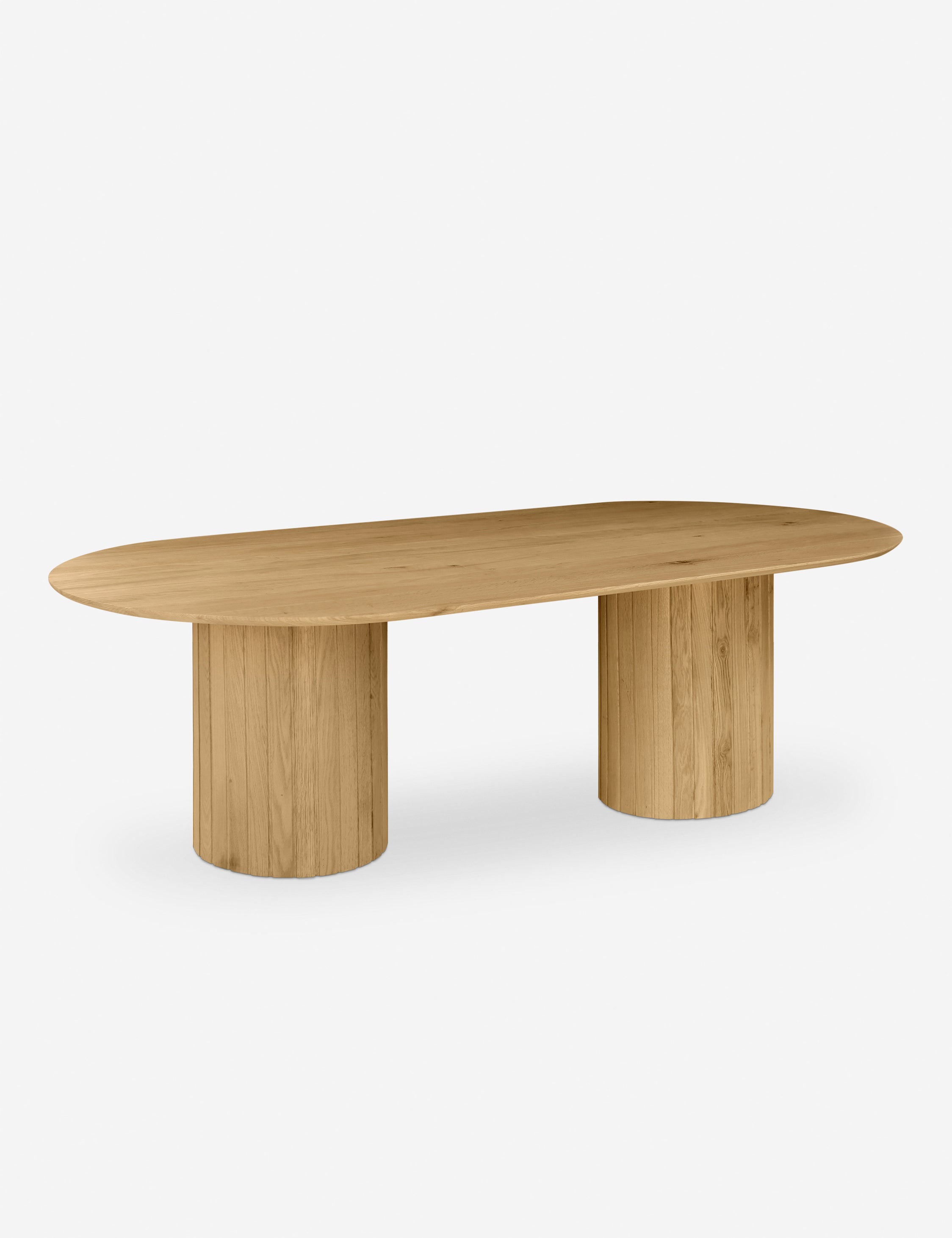 Benedict Oval Dining Table - Modern Wooden Kitchen Table for 6, Perfect for Family Gatherings & Dinner Parties | Durable & Stylish Home Furniture
