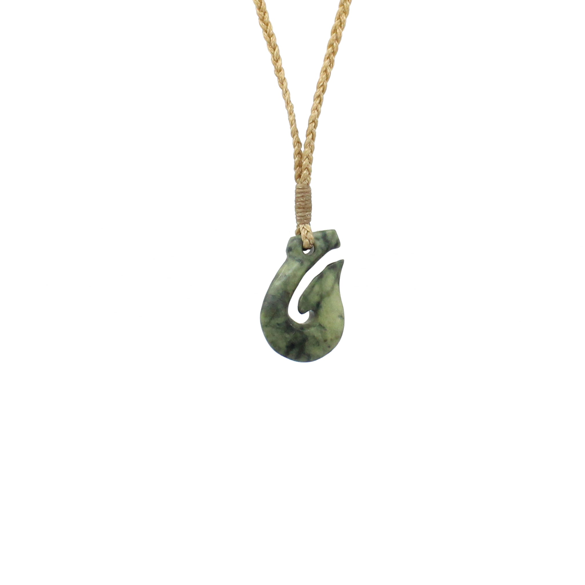 Hei Matau Pounamu Pendant Necklace - Mini Maori Fish Hook Greenstone Jewelry - Perfect for Gifts, Cultural Events & Spiritual Protection