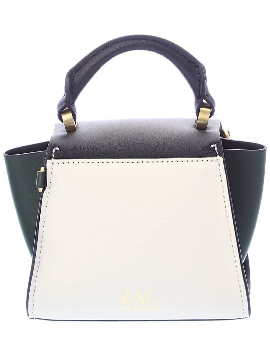 Zac Posen Eartha Mini Top Handle Leather Crossbody Bag for Women - Multicolor Shoulder Purse for Work, Travel & Evening Events