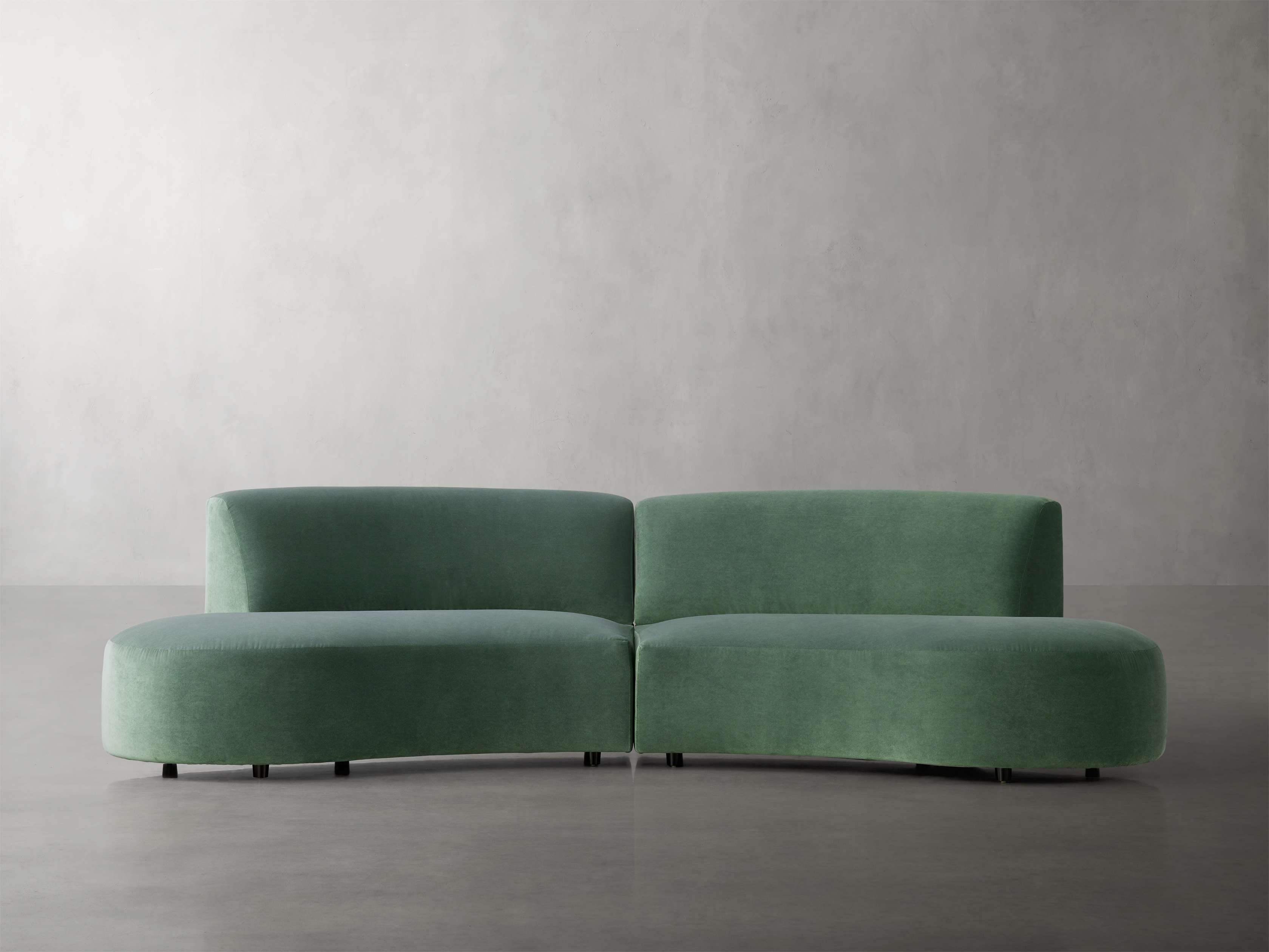 Davis Two Piece Sectional Sofa Set - Modern L-Shaped Couch with Chaise for Living Room, Family Room & Apartment - Comfortable Fabric Sectional with Reversible Chaise Lounge