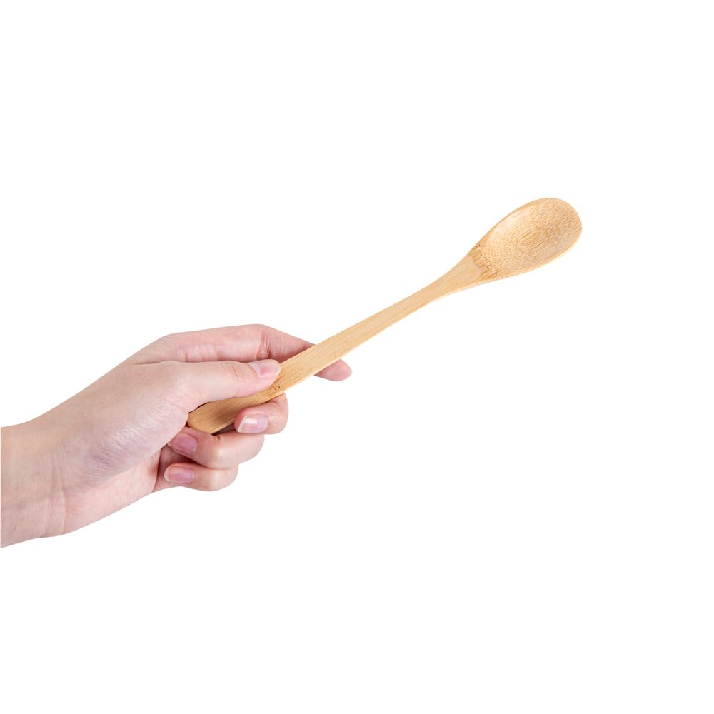 Eco-Friendly 8 Inch Disposable Bamboo Spoons - Pack of 100 | Sustainable & Durable Compostable Cutlery for Parties, Weddings, Picnics, Catering & Outdoor Events | Perfect for BBQs, Birthday Parties & Eco-Conscious Dining