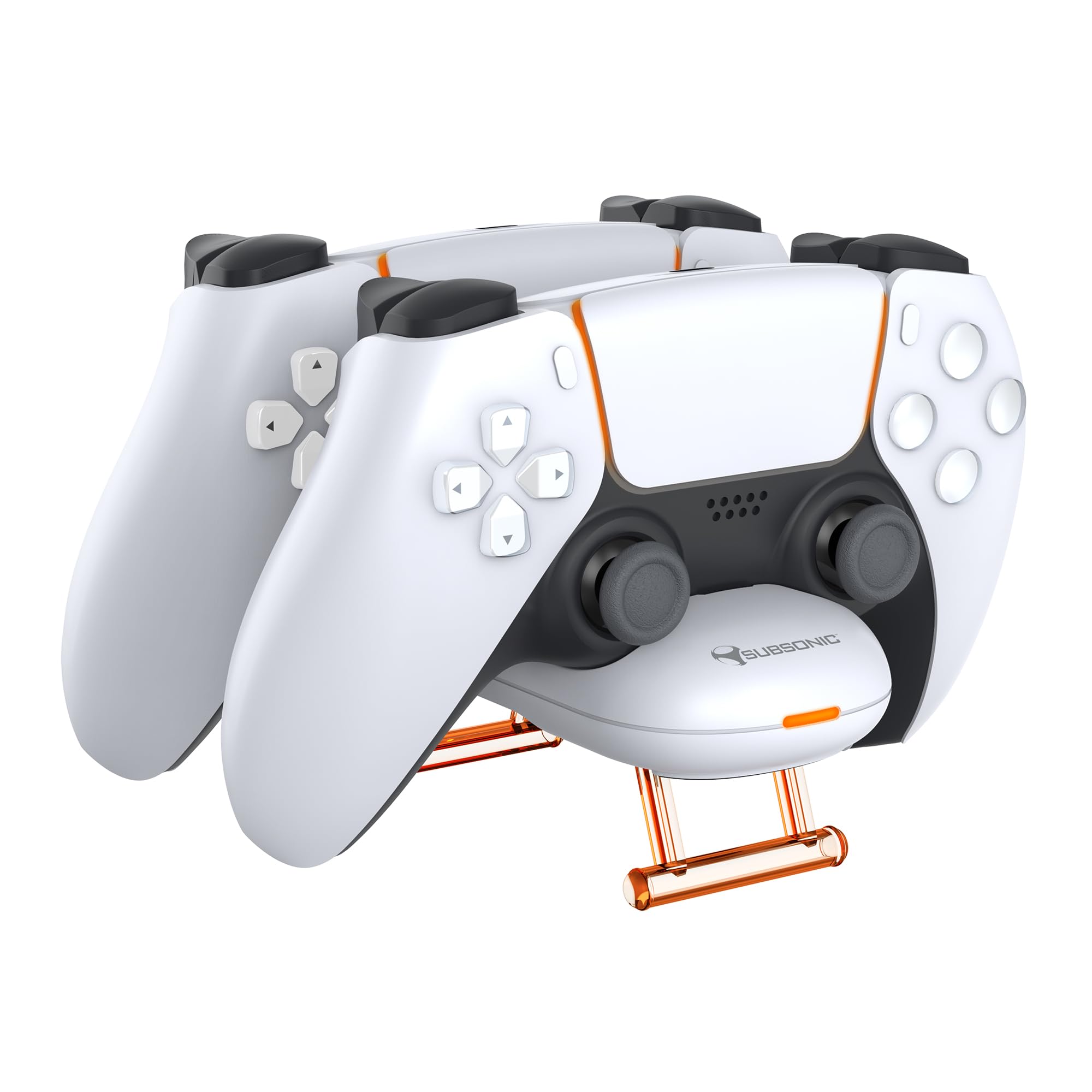 PS5 Controller Charger Station - Compact DualSense Charging Dock for Playstation 5 with USB-C Cable - Perfect for Gaming Setup & Multiplayer Sessions