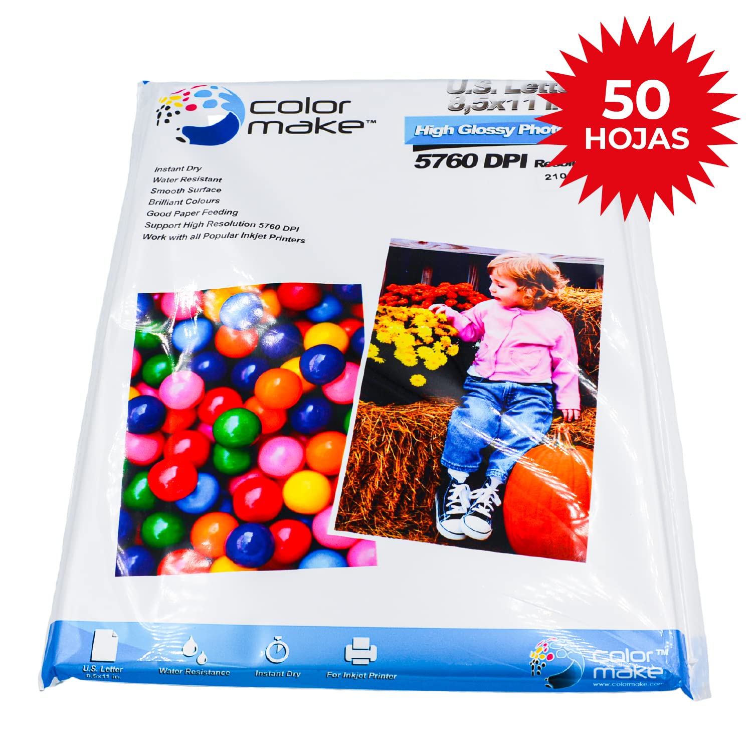 Premium Glossy Photo Paper 210gsm, 8.5