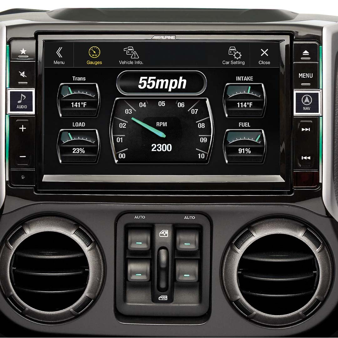 Alpine X109R WRA 9-Inch Digital Media Receiver - Restyle Dash System for 2011-2018 Jeep Wrangler | Car Audio Upgrade with Apple CarPlay & Android Auto | Perfect for Off-Road Adventures & Daily Commutes