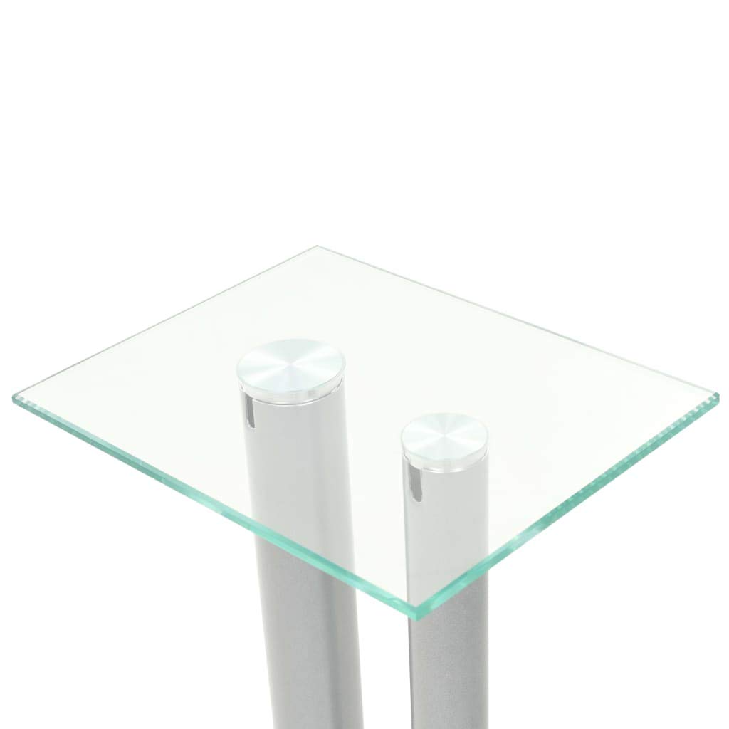 FAMIROSA Universal Studio Monitor Stands for Desk - Adjustable Speaker Stands for Hi-Fi Loudspeakers, Bookshelf & Computer Speakers (Pair) - Perfect for Home Studio, Gaming & Office Workspace